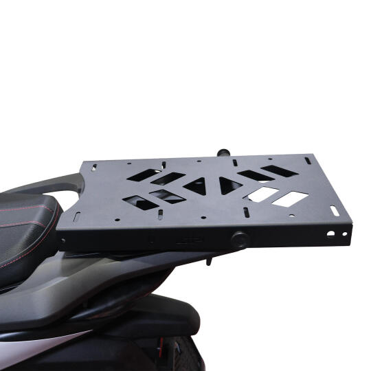 GP Kompozit Honda SH 125 2024-2026 Uyumlu Pratik Tak-Çıkar Kızaklı Arka Çanta Demiri Siyah - 4