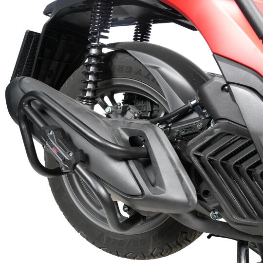 GP Kompozit Honda SH 125 2026 Uyumlu Egzoz Koruma Demiri Siyah - 3