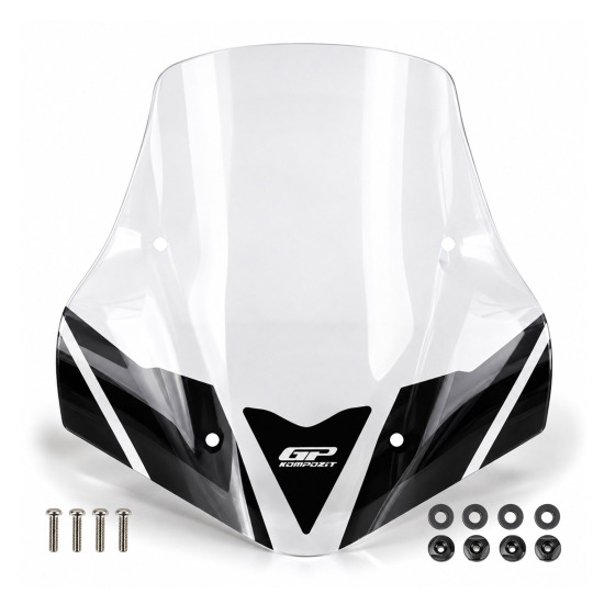 GP Kompozit Honda SH 125i / 150i / 350i 2020-2026 Uyumlu Baskılı Ön Cam Şeffaf - 4