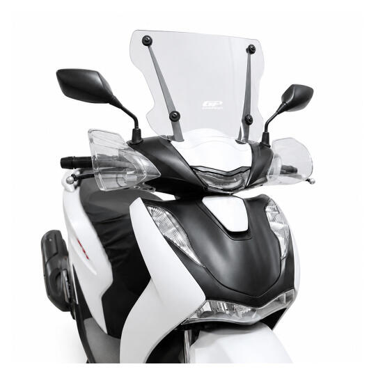 GP Kompozit Honda SH 125i 2020-2026 Uyumlu Ön Cam Şeffaf (1)
