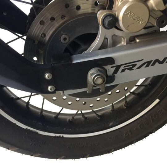 GP Kompozit Honda Transalp 650 2000-2007 Uyumlu Arka Çamur Sıyırıcı Siyah - 6