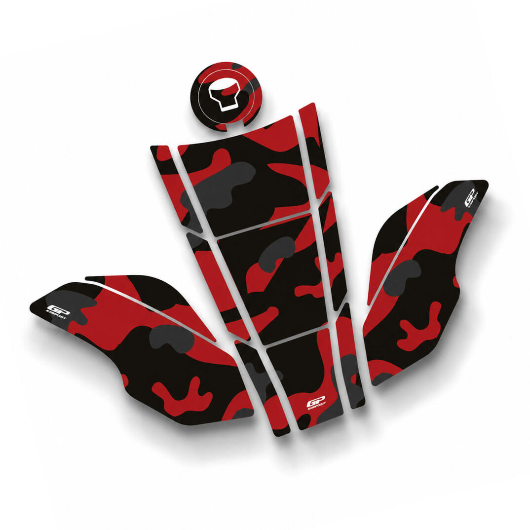 GP Kompozit Honda VFR800X Crossrunner 2015-2020 Uyumlu Tank Pad Seti Kırmızı - 2