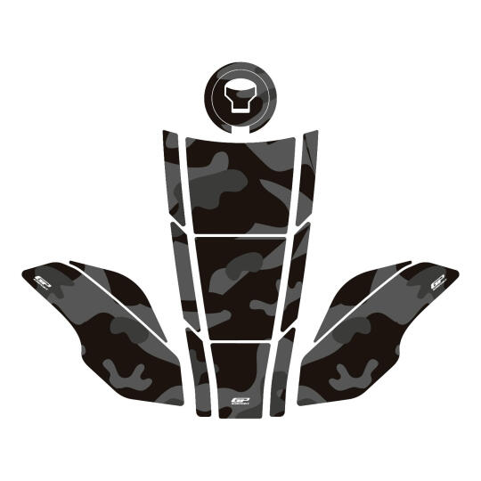GP Kompozit Honda VFR800X Crossrunner 2015-2020 Uyumlu Tank Pad Seti Siyah