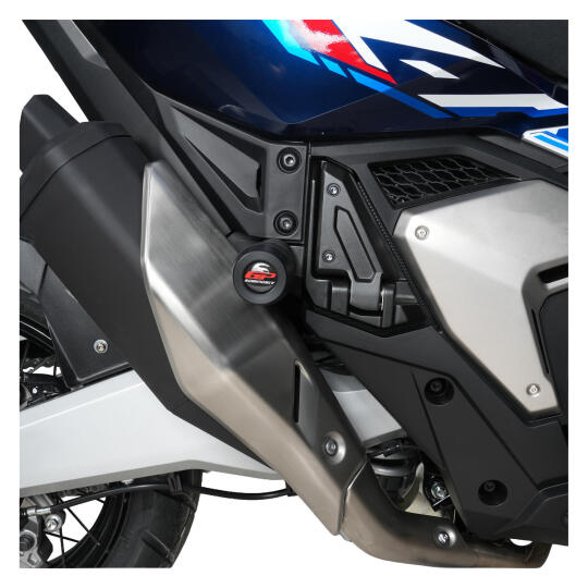 GP Kompozit Honda X-ADV 2017-2026 Uyumlu Egzoz Koruma Takozu Siyah - 4