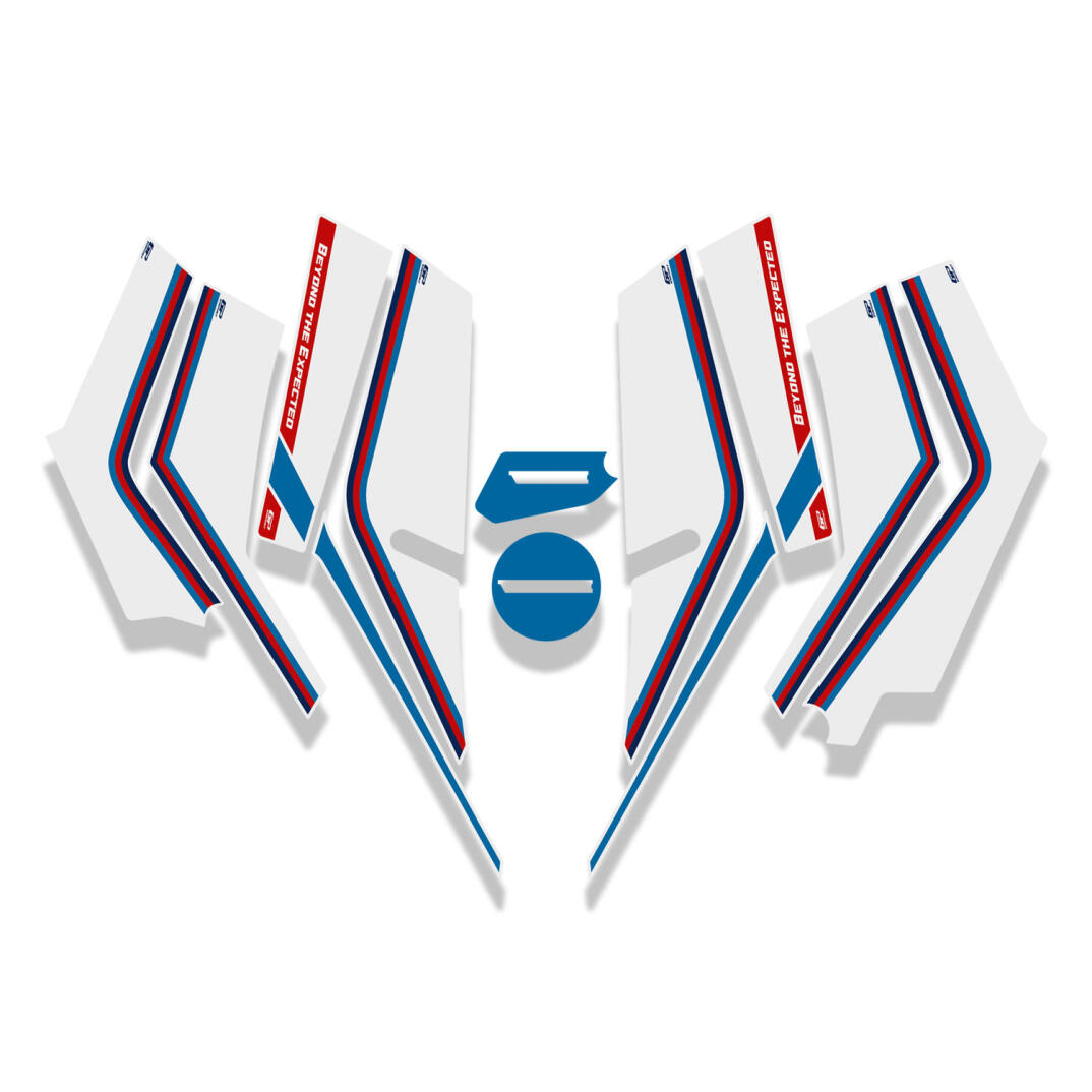 GP Kompozit Honda X-ADV 2021-2026 Uyumlu Yan Pad Tricolor - 1