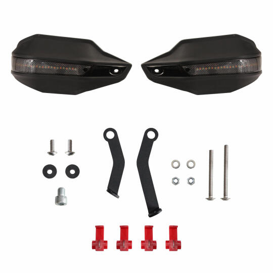 GP Kompozit Honda XL750L Transalp 2023-2024 Uyumlu Led Sinyalli Elcik Koruma Siyah - 6