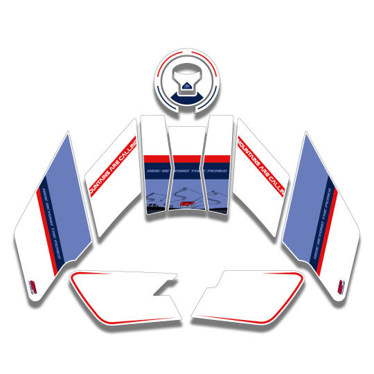 GP Kompozit Honda XL750L Transalp 2023-2024 Uyumlu Tank Pad Seti Beyaz