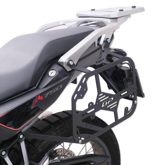 GP Kompozit Honda XL750L Transalp 2023 - 2024 Uyumlu Yan Çanta Demiri Siyah (1)