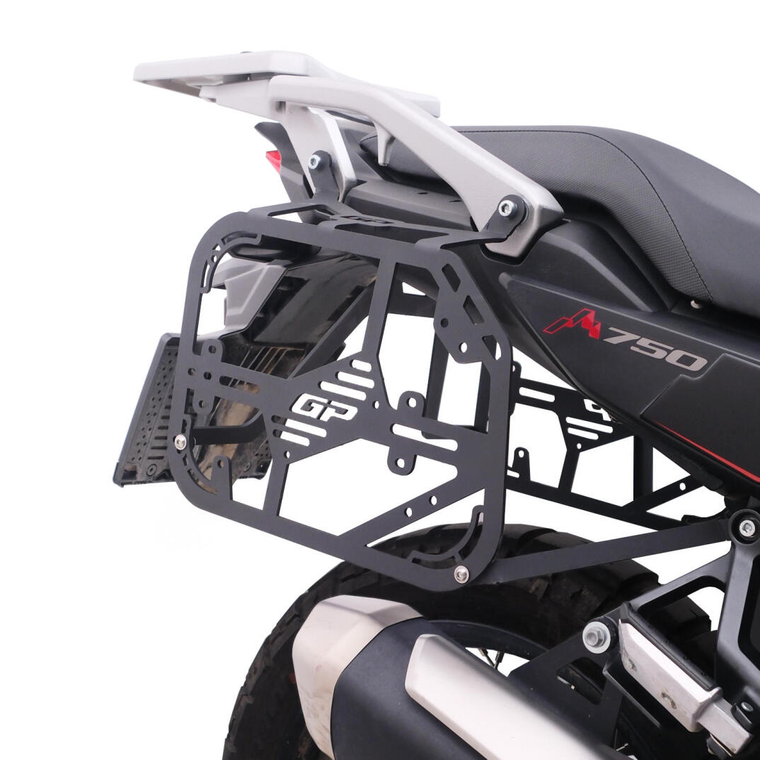 GP Kompozit Honda XL750L Transalp 2023 - 2024 Uyumlu Yan Çanta Demiri Siyah - 4