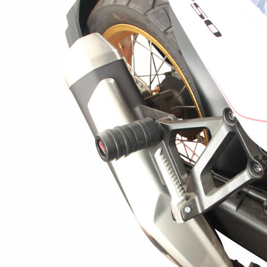 GP Kompozit Honda XL750L Transalp 2023-2025 Uyumlu Egzoz Koruma Takozu Siyah (1)