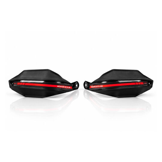 GP Kompozit Honda XL750L Transalp 2023-2025 Uyumlu Plastik Elcik Koruma Gri-Kırmızı