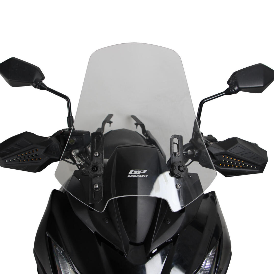 GP Kompozit Kawasaki Versys 650 2015-2018 Uyumlu Ön Cam Füme - 2