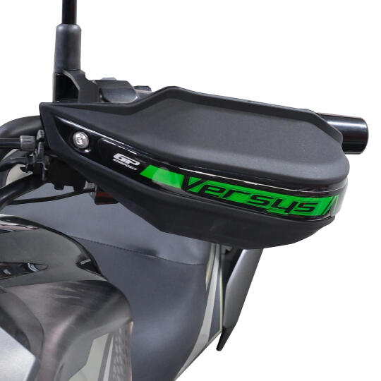 GP Kompozit Kawasaki Versys 650 2015-2025 Uyumlu Plastik Elcik Koruma Siyah - 4