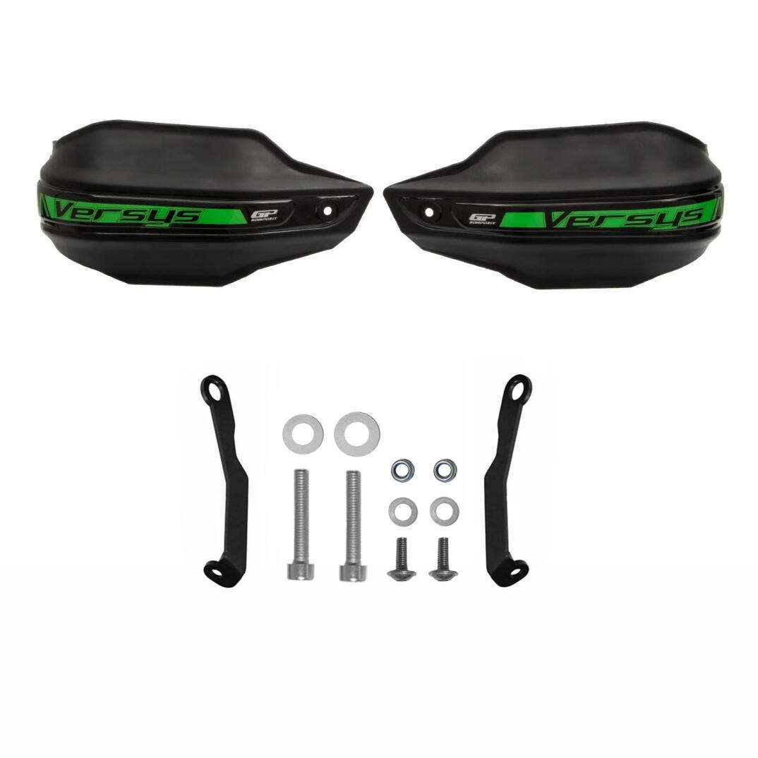 GP Kompozit Kawasaki Versys 650 2015-2025 Uyumlu Plastik Elcik Koruma Siyah - 6