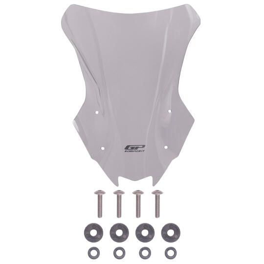 GP Kompozit Kawasaki Versys 650 2023-2025 Uyumlu Ön Cam Füme - 5