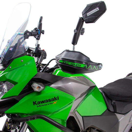 GP Kompozit Kawasaki Versys X300 2017-2020 Uyumlu Plastik Elcik Koruma Siyah (1)