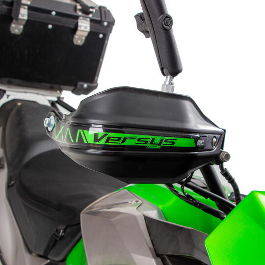 GP Kompozit Kawasaki Versys X300 2017-2020 Uyumlu Plastik Elcik Koruma Siyah - 4