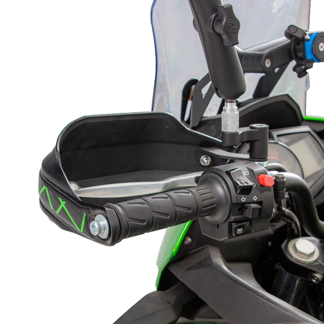 GP Kompozit Kawasaki Versys X300 2017-2020 Uyumlu Plastik Elcik Koruma Siyah - 5