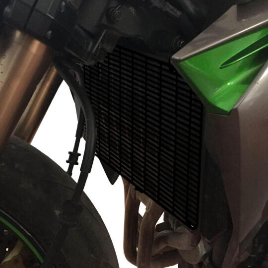 GP Kompozit Kawasaki Z 1000 2013-2018 Uyumlu Radyatör Koruma Siyah (1)
