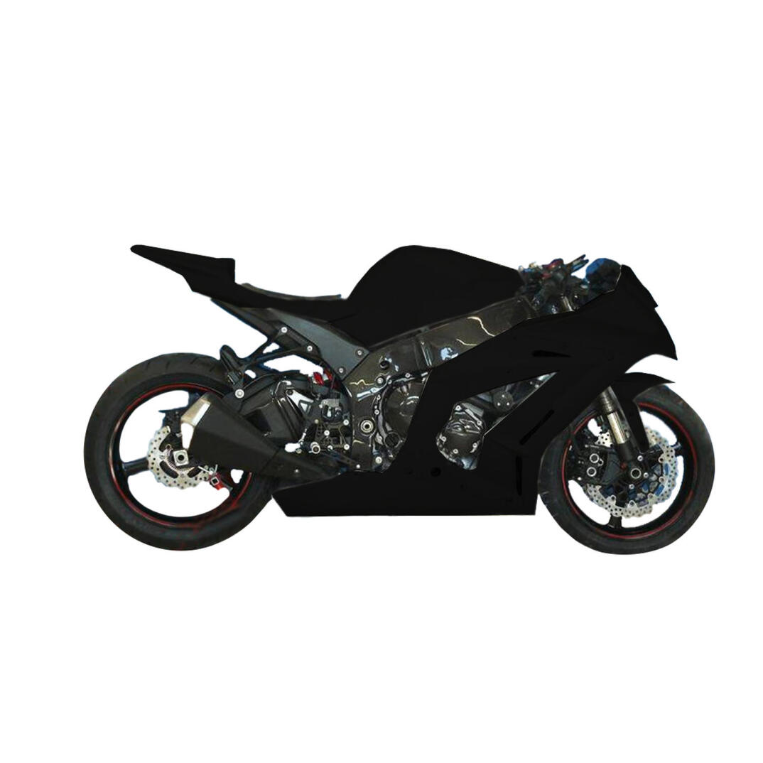 GP Kompozit Kawasaki ZX-10R 2010-2015 Uyumlu Yarış Grenajı Siyah - 1