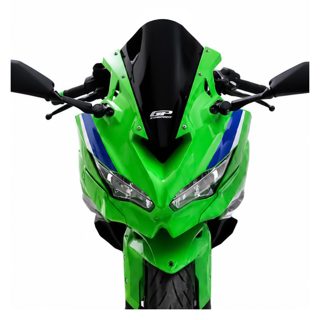GP Kompozit Kawasaki ZX-4R / 4RR 2024 Uyumlu Ön Cam Siyah - 2