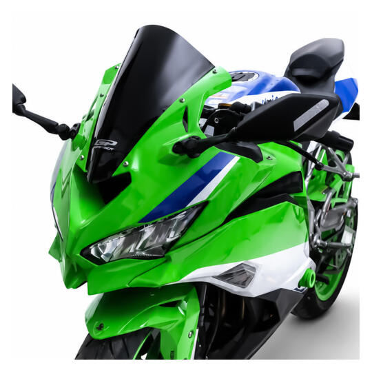 GP Kompozit Kawasaki ZX-4R / 4RR 2024 Uyumlu Ön Cam Siyah - 3