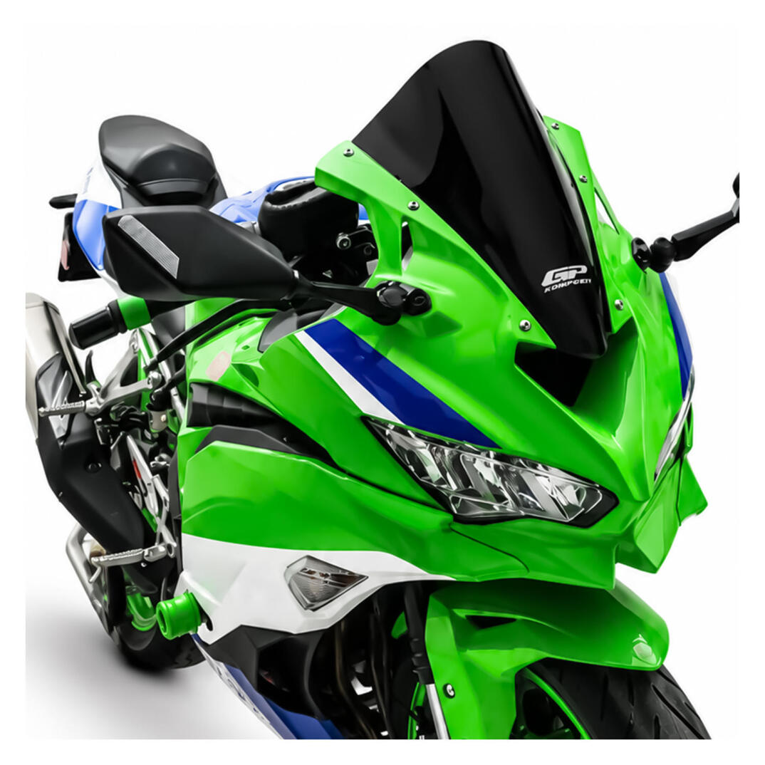 GP Kompozit Kawasaki ZX-4R / 4RR 2024 Uyumlu Ön Cam Siyah - 4