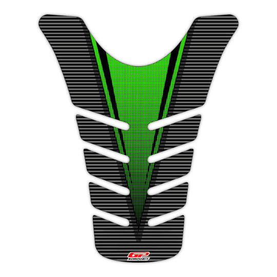 GP Kompozit Kawasaki ZX-6R 2009-2017 Uyumlu Tank Pad Yeşil