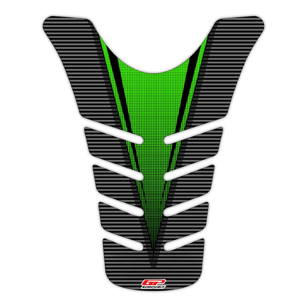 GP Kompozit Kawasaki ZX-6R 2009-2017 Uyumlu Tank Pad Yeşil - 1
