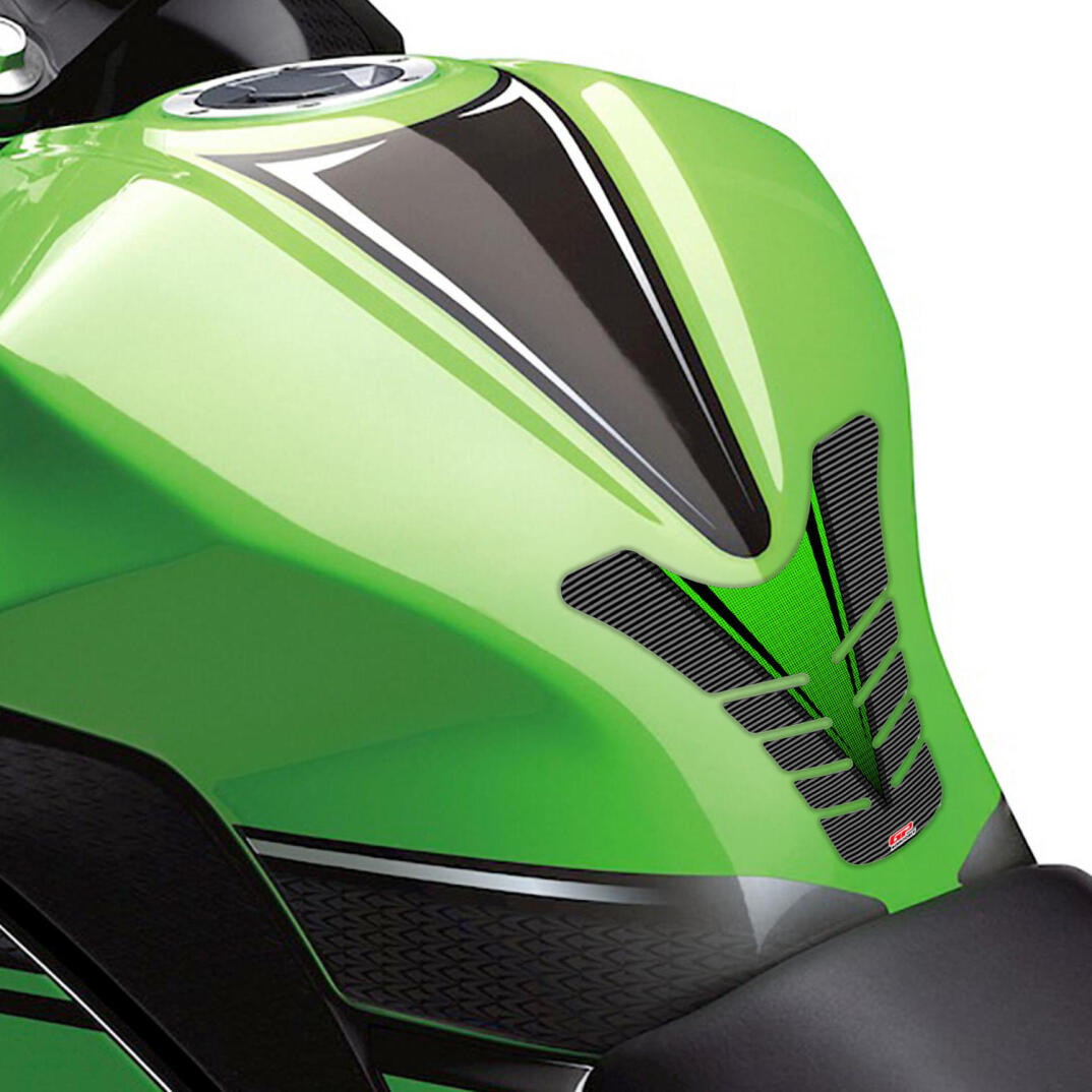 GP Kompozit Kawasaki ZX-6R 2009-2017 Uyumlu Tank Pad Yeşil - 3