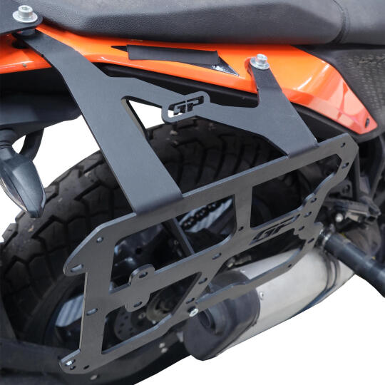 GP Kompozit KTM 250 / 390 Adventure 2020-2024 Uyumlu Yan Çanta Demiri Siyah - 3