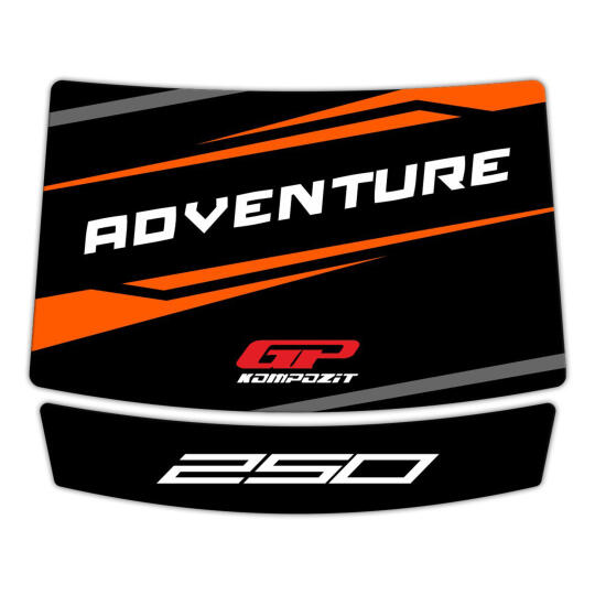 GP Kompozit KTM 250 Adventure 2020-2024 Uyumlu Tank Pad Seti Siyah-Turuncu - 6