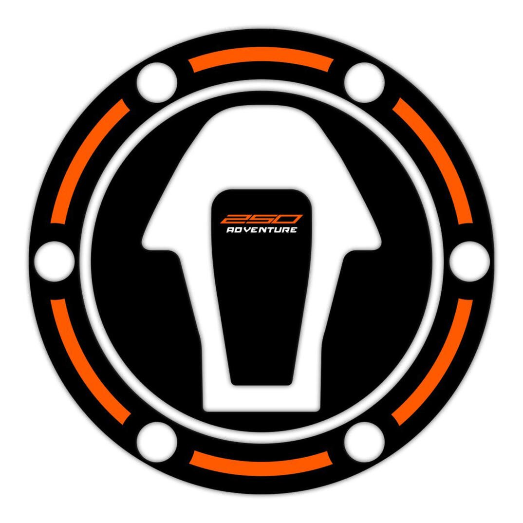 GP Kompozit KTM 250 Adventure 2020-2024 Uyumlu Tank Pad Seti Siyah-Turuncu - 7