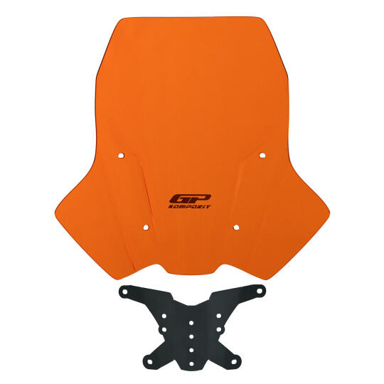 GP Kompozit KTM 390 Adventure 2020-2024 Uyumlu Ön Cam Turuncu