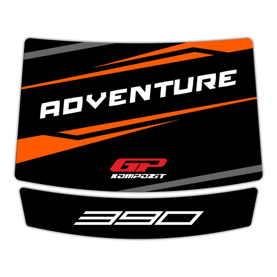 GP Kompozit KTM 390 Adventure 2020-2024 Uyumlu Tank Pad Seti Siyah-Turuncu - 6