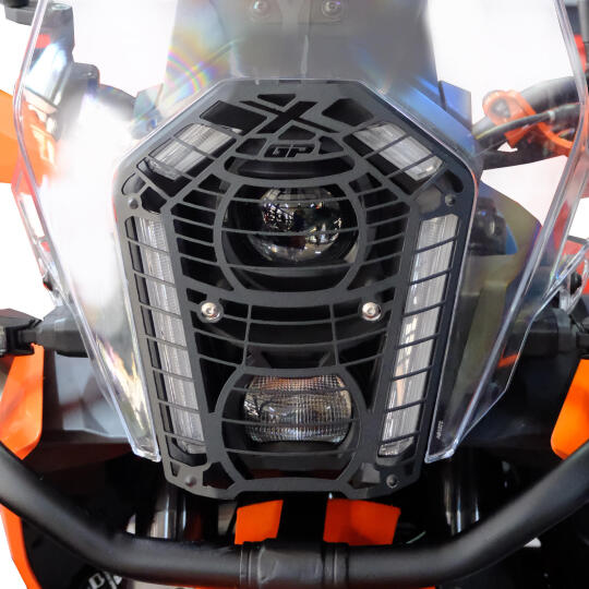 GP Kompozit KTM 390 Adventure X 2025-2026 Uyumlu Far Koruma Siyah (1)