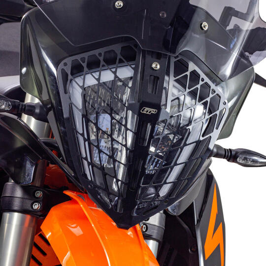 GP Kompozit KTM 790 / 890 ADV / ADV R 2021-2022 Uyumlu Far Koruma Siyah (1)