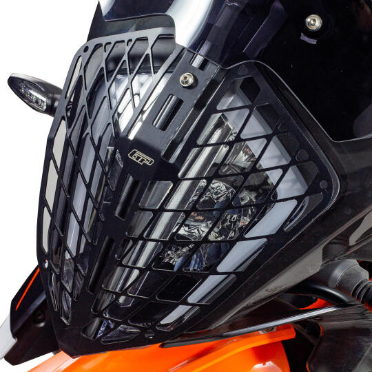 GP Kompozit KTM 790 / 890 ADV / ADV R 2021-2022 Uyumlu Far Koruma Siyah - 3