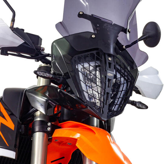 GP Kompozit KTM 790 / 890 ADV / ADV R 2021-2022 Uyumlu Far Koruma Siyah - 4