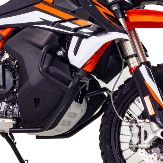 GP Kompozit KTM 790 / 890 ADV / ADV R 2021-2022 Uyumlu Motor Koruma Demiri Siyah (1)