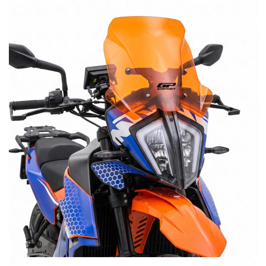 GP Kompozit KTM 790 ADV 2021-2022 Uyumlu Ön Cam Turuncu - 4