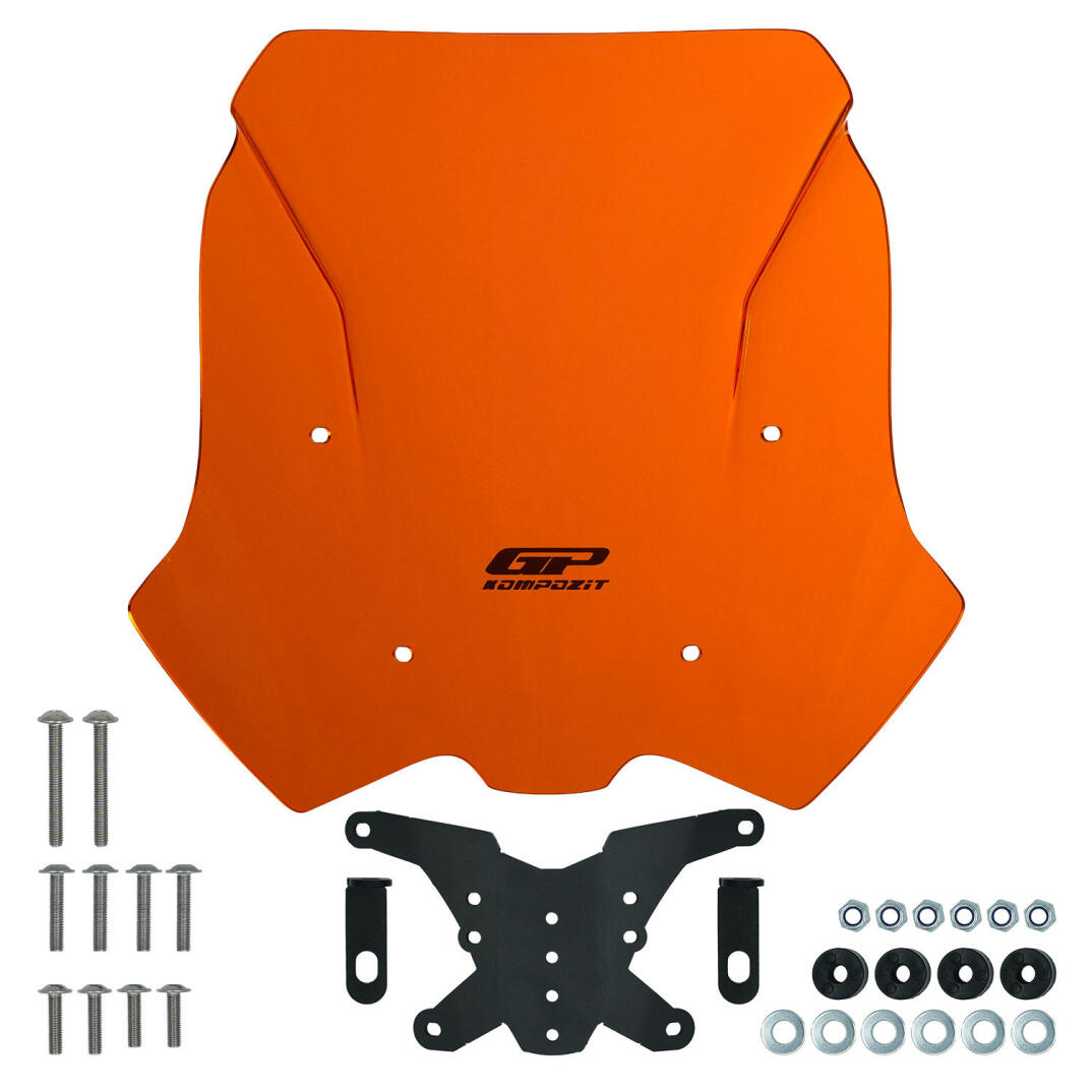 GP Kompozit KTM 890 ADV / ADV R 2021-2022 Uyumlu Ön Cam Turuncu - 7