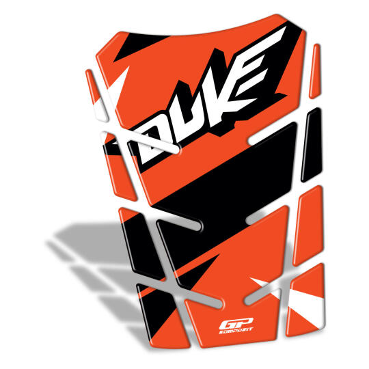 GP Kompozit KTM Duke 2011-2023 Uyumlu Tank Pad Turuncu (1)