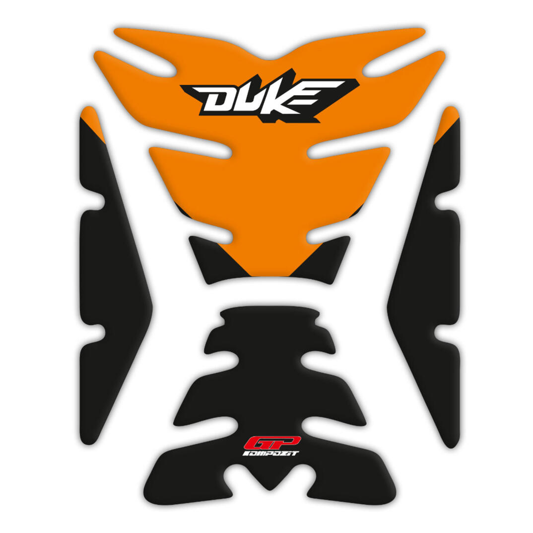 GP Kompozit KTM Duke 250 2011-2023 Uyumlu Tank Pad Seti Turuncu - 1
