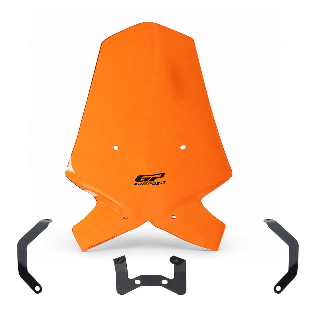 GP Kompozit KTM Duke 250 2017-2023 Uyumlu Ön Cam Turuncu - 1