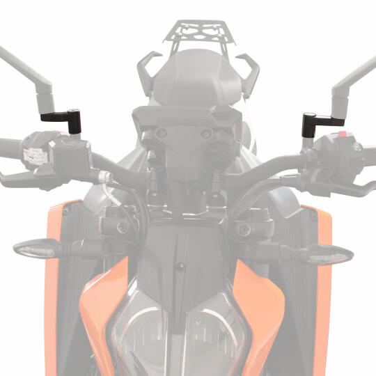GP Kompozit KTM Duke 250 2024-2026 Uyumlu Ayna Genişletme Siyah - 3
