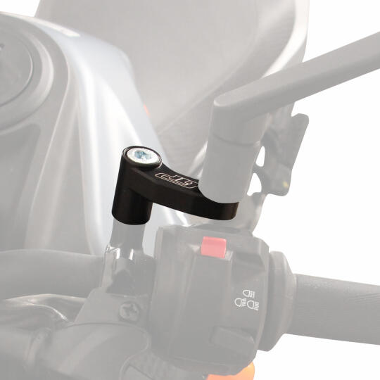 GP Kompozit KTM Duke 250 2024-2026 Uyumlu Ayna Genişletme Siyah - 5
