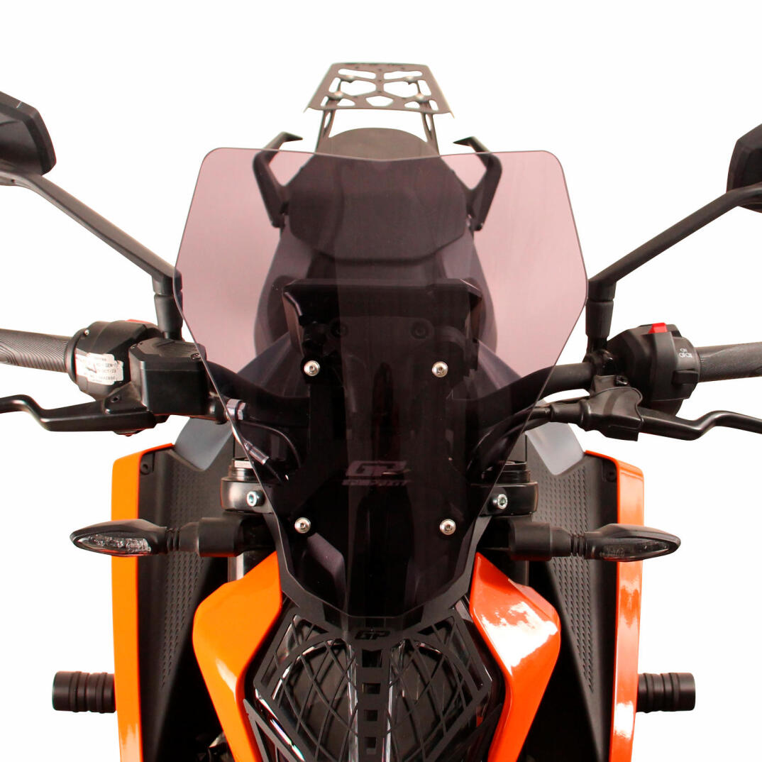 GP Kompozit KTM Duke 250 2024-2026 Uyumlu Ön Cam Siyah - 2