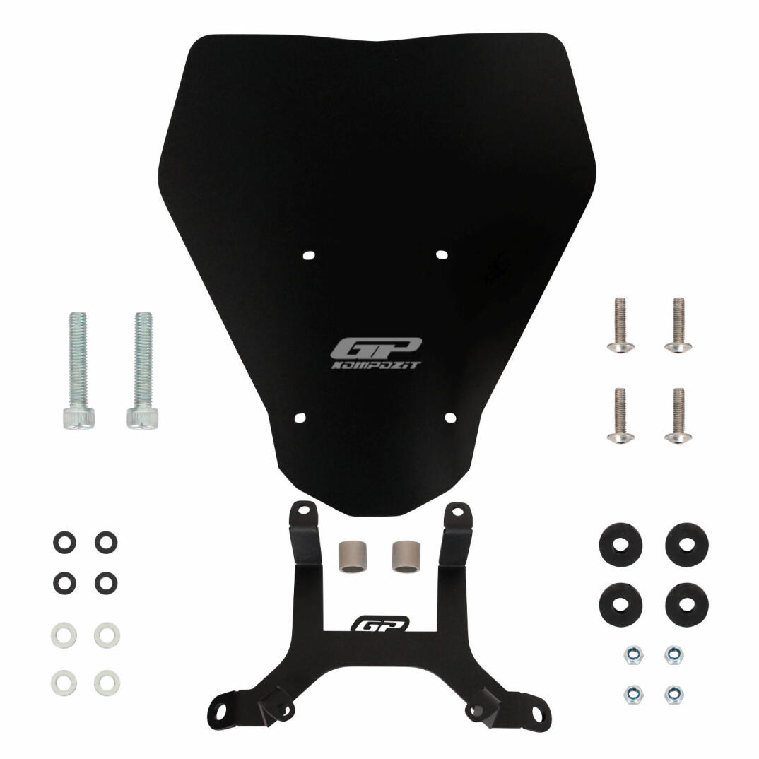 GP Kompozit KTM Duke 250 2024-2026 Uyumlu Ön Cam Siyah - 7