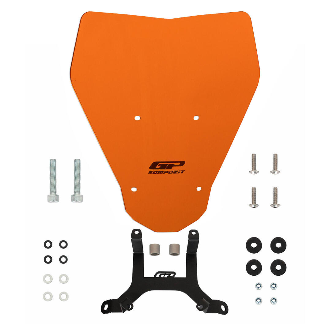 GP Kompozit KTM Duke 250 2024-2026 Uyumlu Ön Cam Turuncu - 5